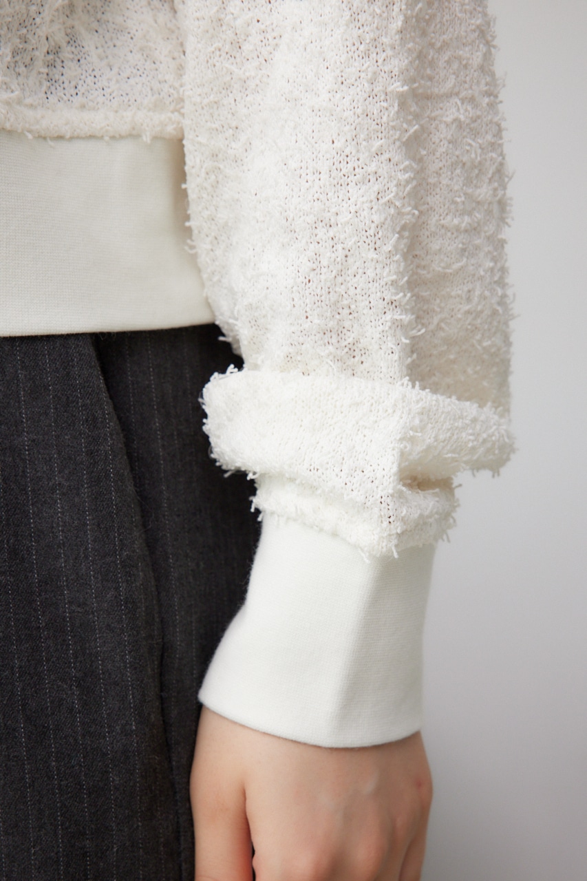 2WAYスパンコールカーディガン IVOY FREE