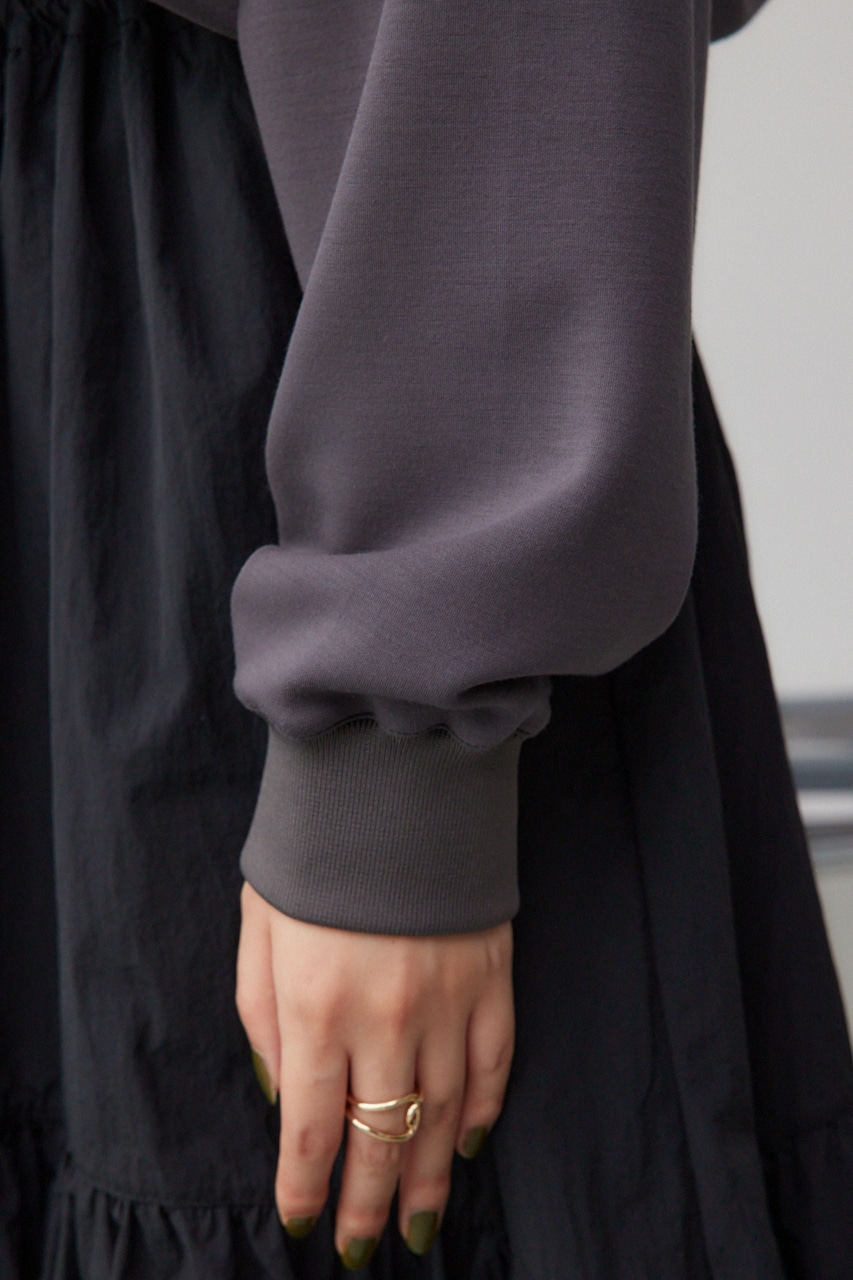 ナイロンスカートドッキングワンピース C.GRY FREE