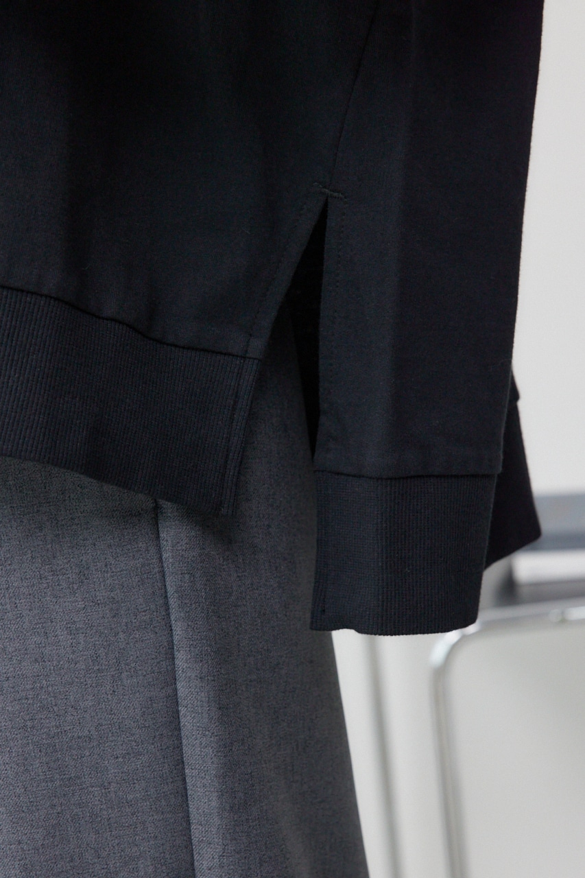 プリントウラケプルオーバー BLK FREE