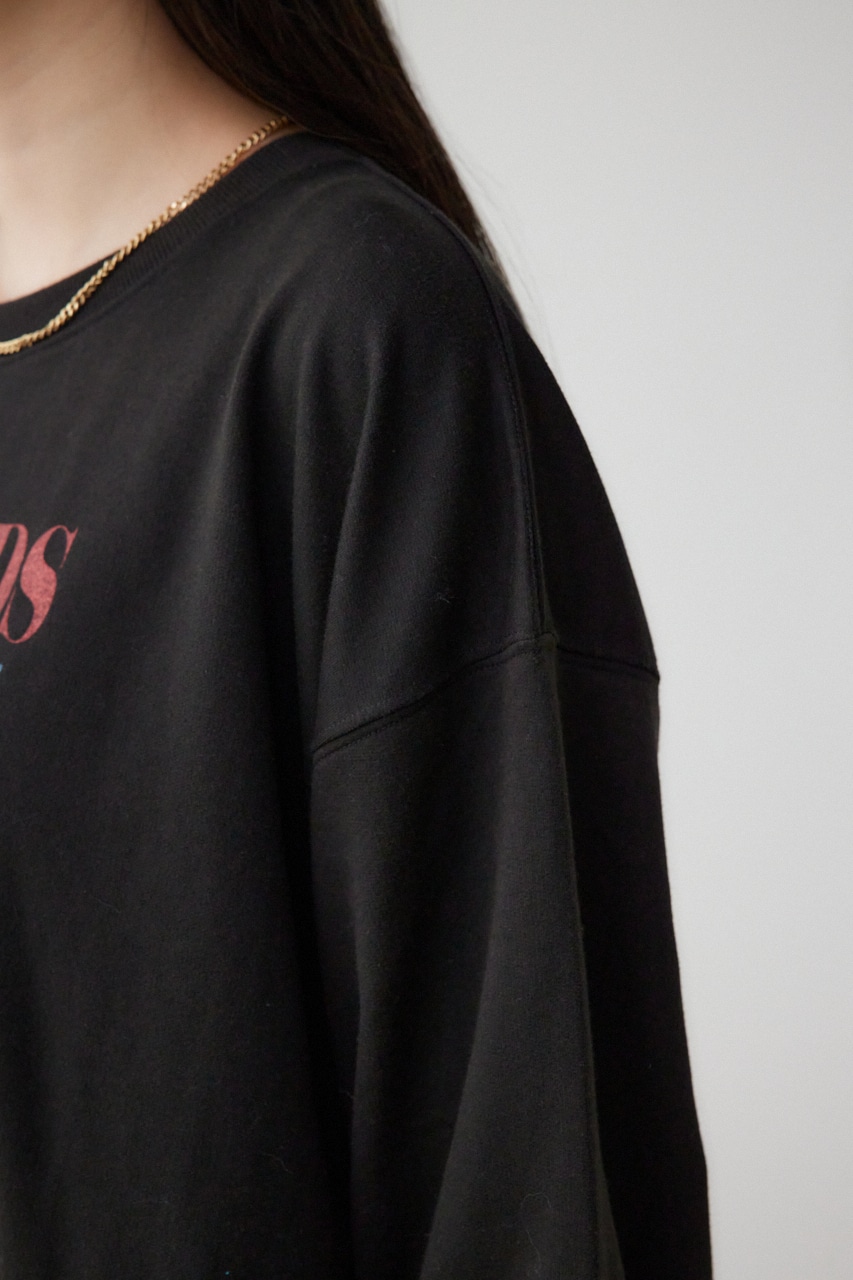 ビンテージプリントウラケプルオーバー 柄BLU FREE