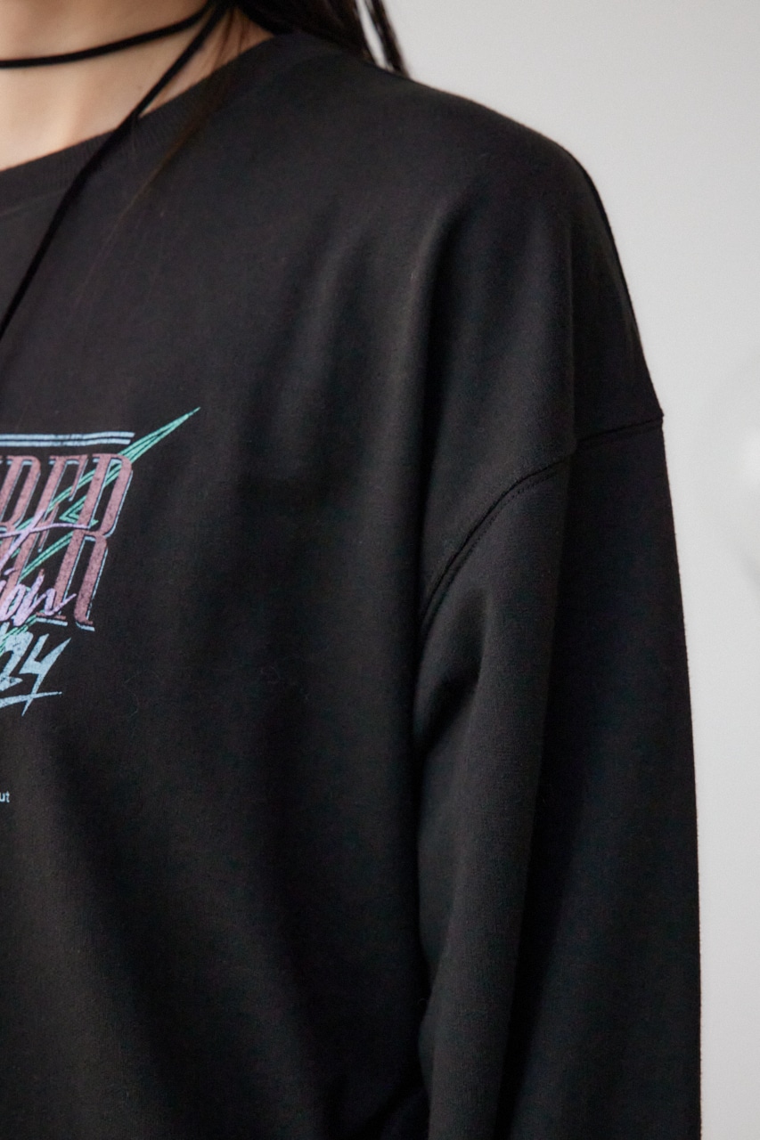 ビンテージプリントウラケプルオーバー 柄PNK FREE