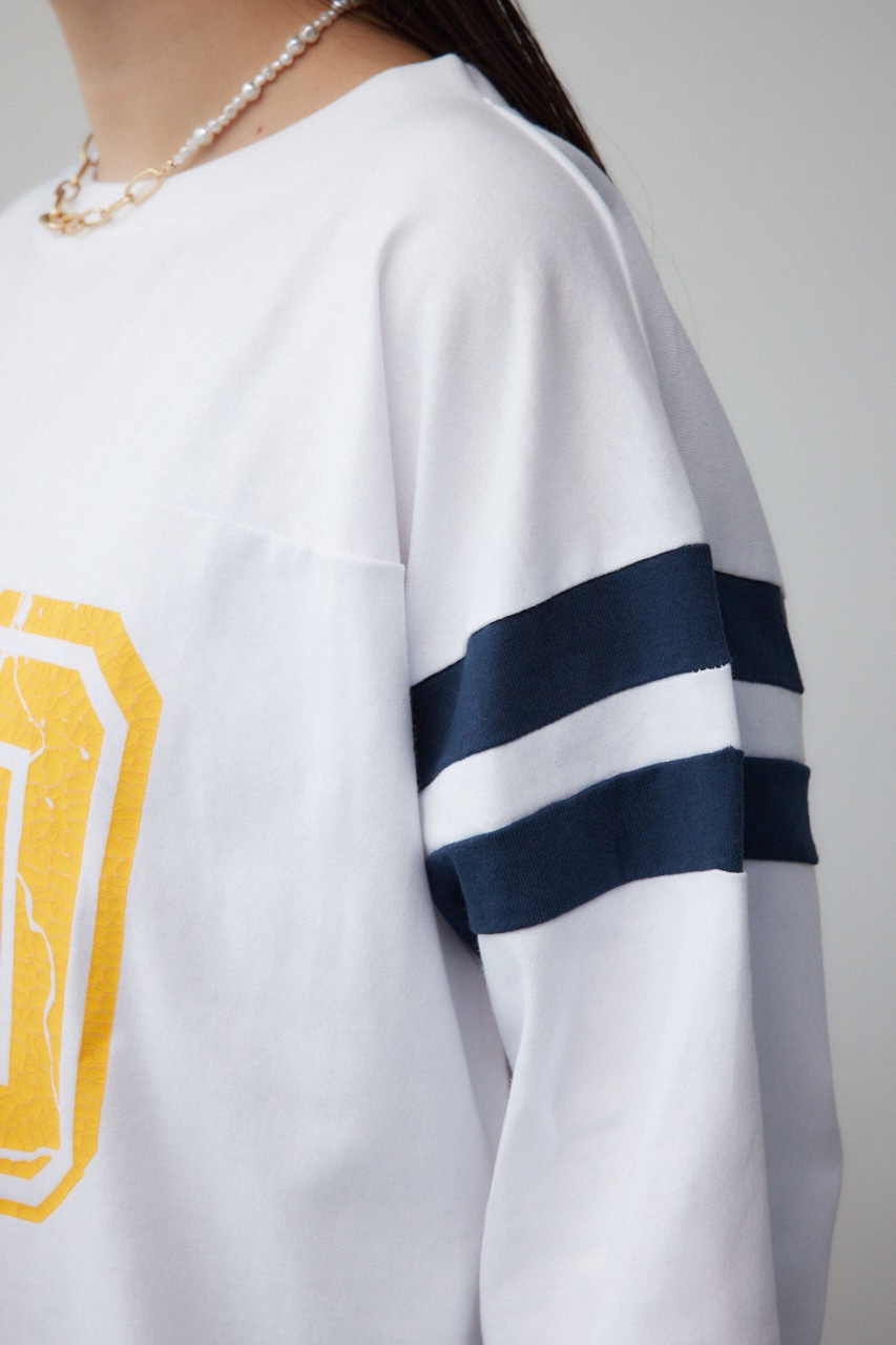 Champion LONG SLEEVE T-SHIRT WHT M