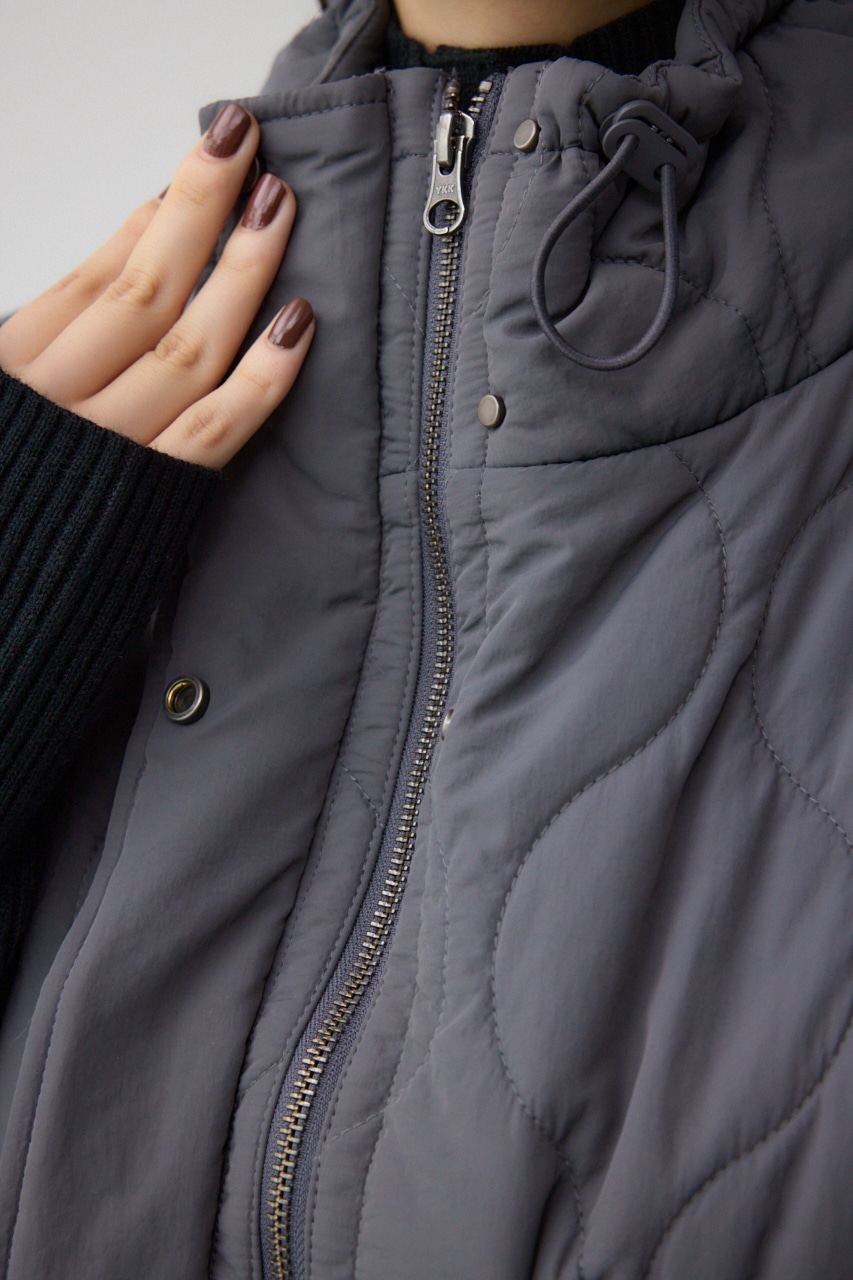 キルティングコンパクトベスト C.GRY FREE