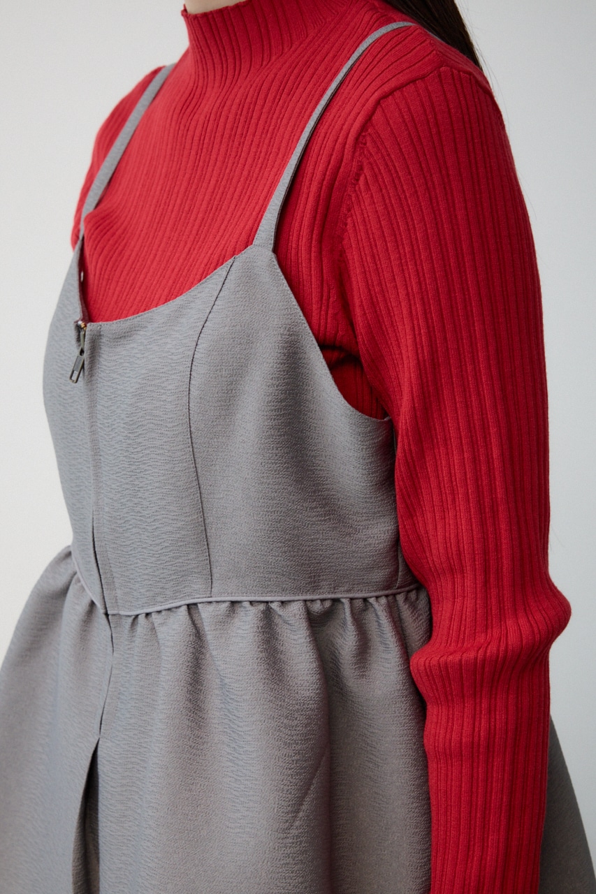 ジャガードフレアキャミ GRY FREE