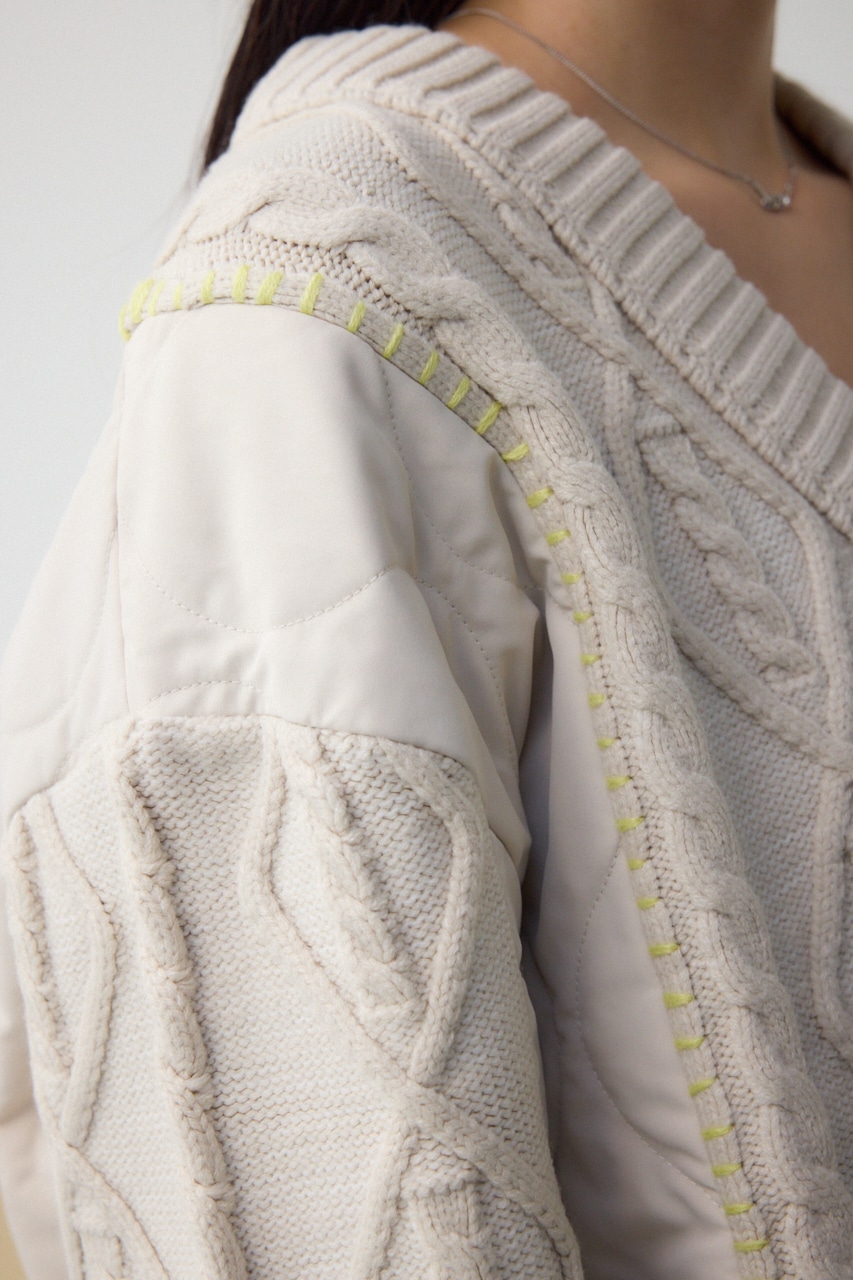 コンビネーションカーディガン IVOY FREE