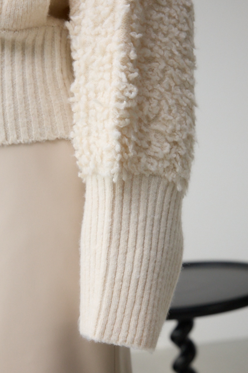 フリンジジャガードニット IVOY FREE