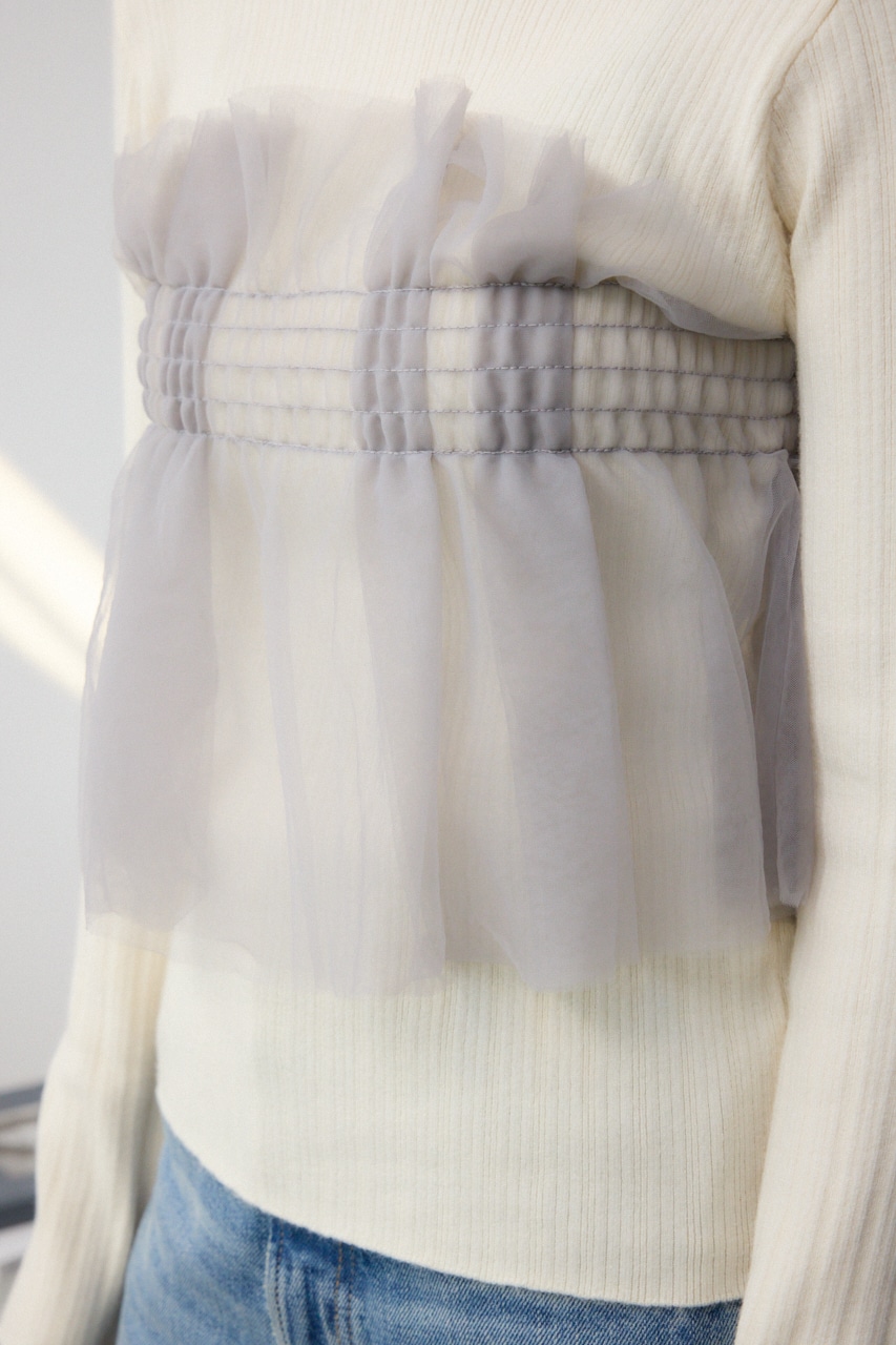 チュールビスチェドッキングニット IVOY FREE