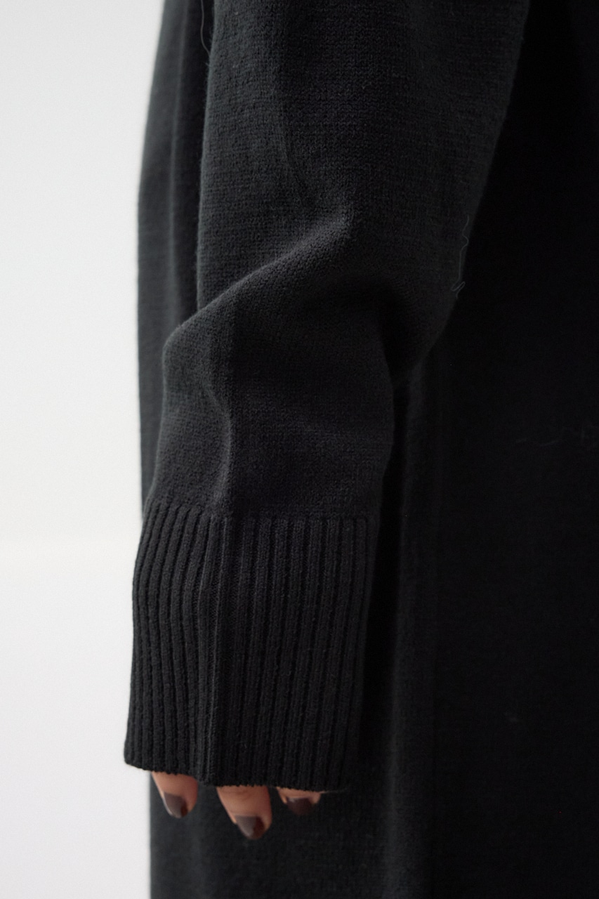 ループヤーンベストレイヤードセットニットワンピース BLK FREE