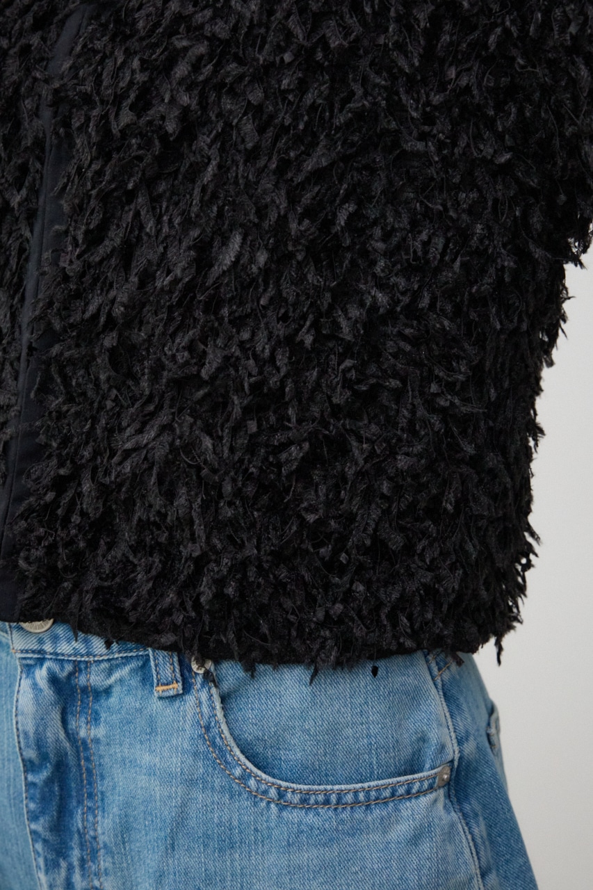 ！！⭐︎⭐︎⭐︎！！Shellerオーストリッチフェザーカーディガン 素敵！ Shellerオーストリッチフェザーカーディガン 素敵！