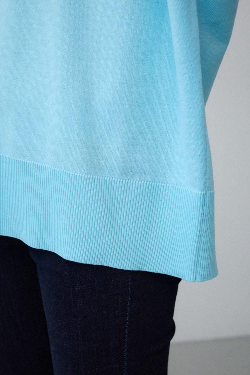 ワイドルーズニット L/BLU FREE