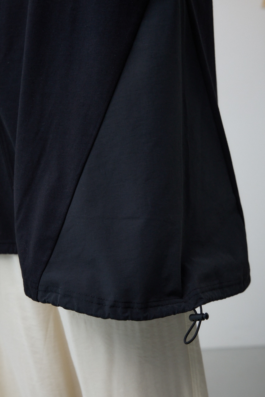 ドッキングバルーンギャザートップス BLK FREE