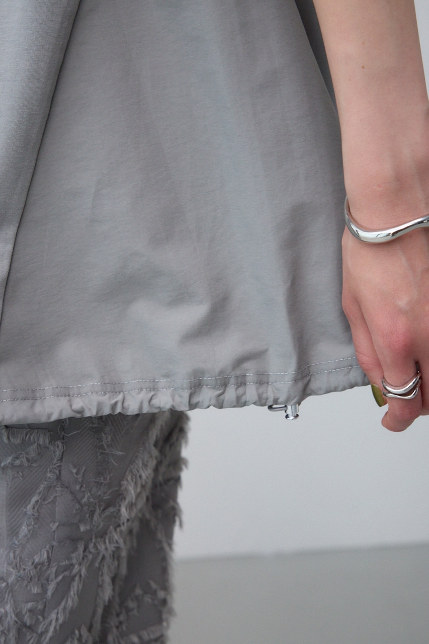 ドッキングバルーンギャザートップス GRY FREE