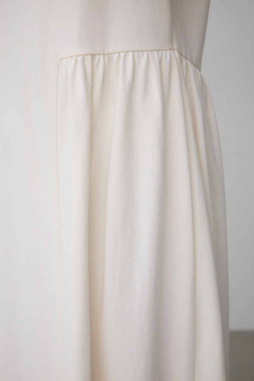 サイドギャザーカットコクーンワンピース IVOY S