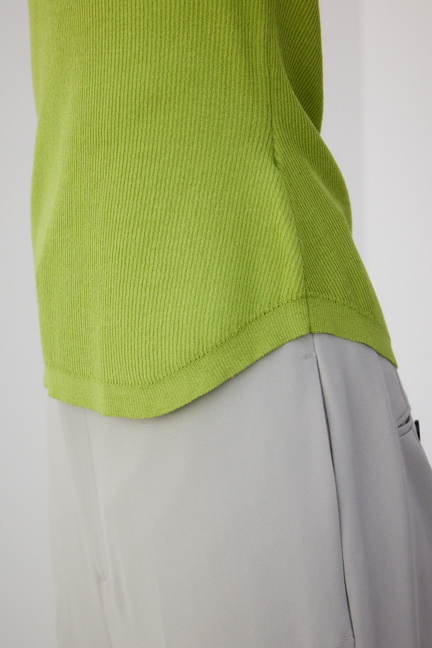 【PLUS】パッド付きニットタンク LIME FREE
