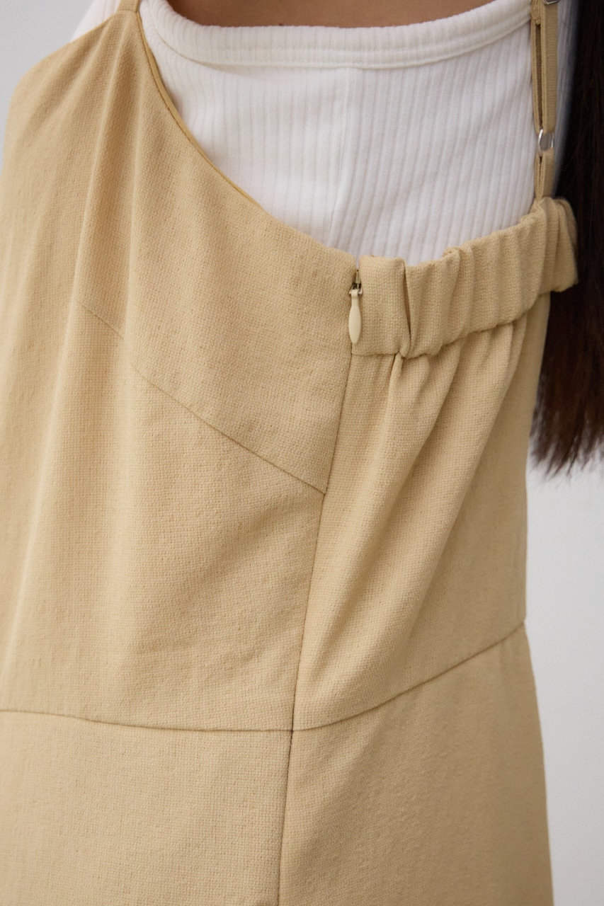 バックオープンサロペット BEG M