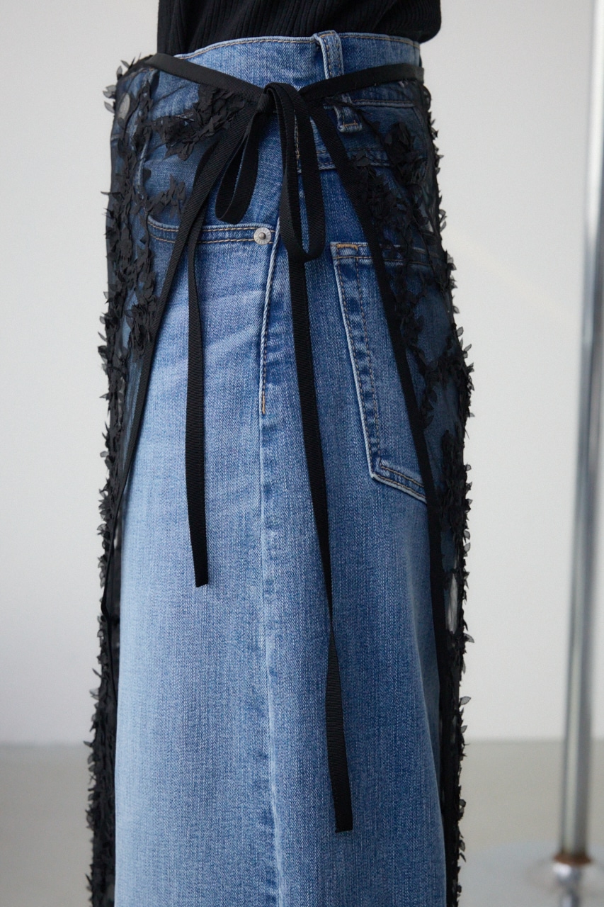 シアーレーススカート BLK FREE