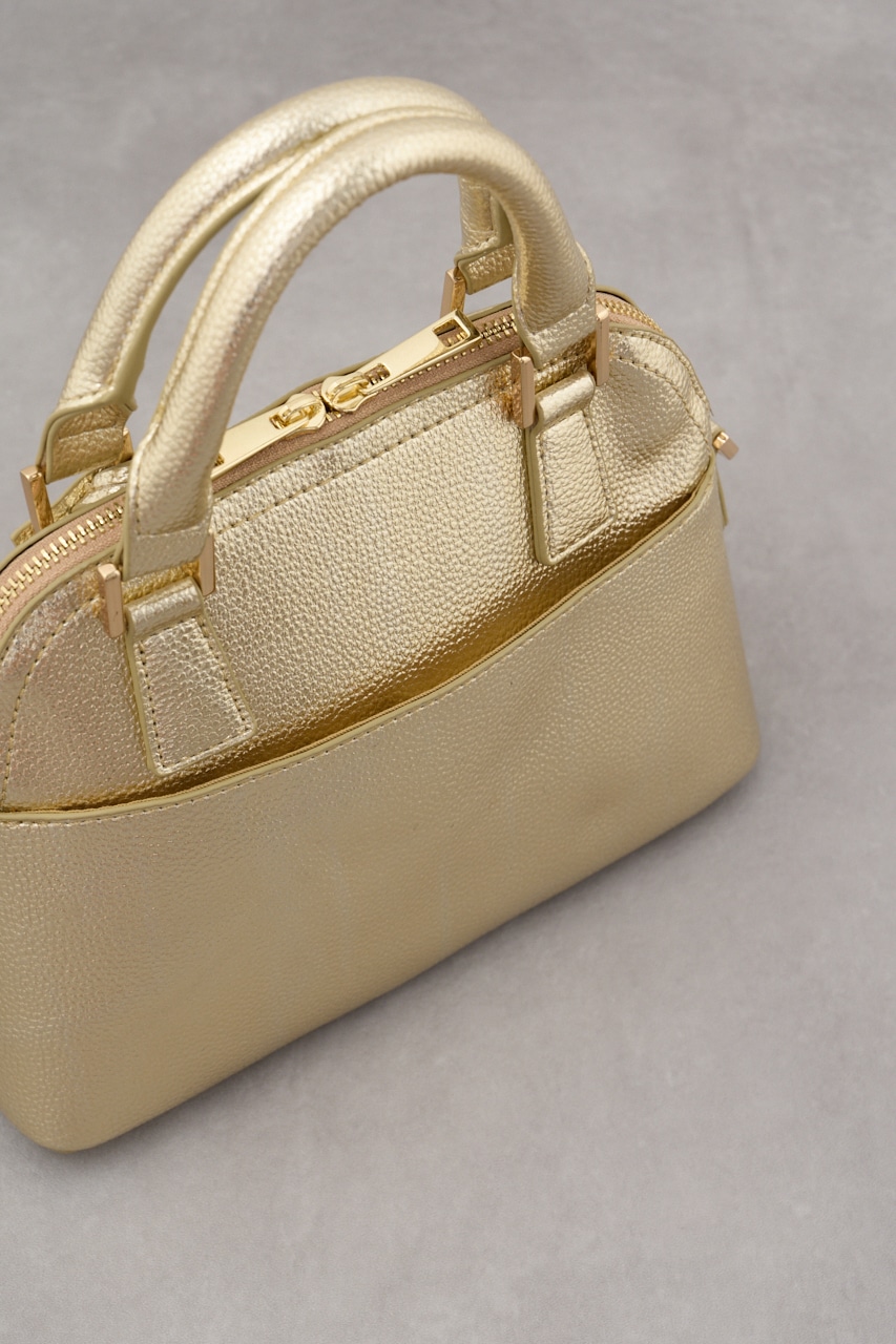 ダブルジッパーハンドバッグ GLD FREE