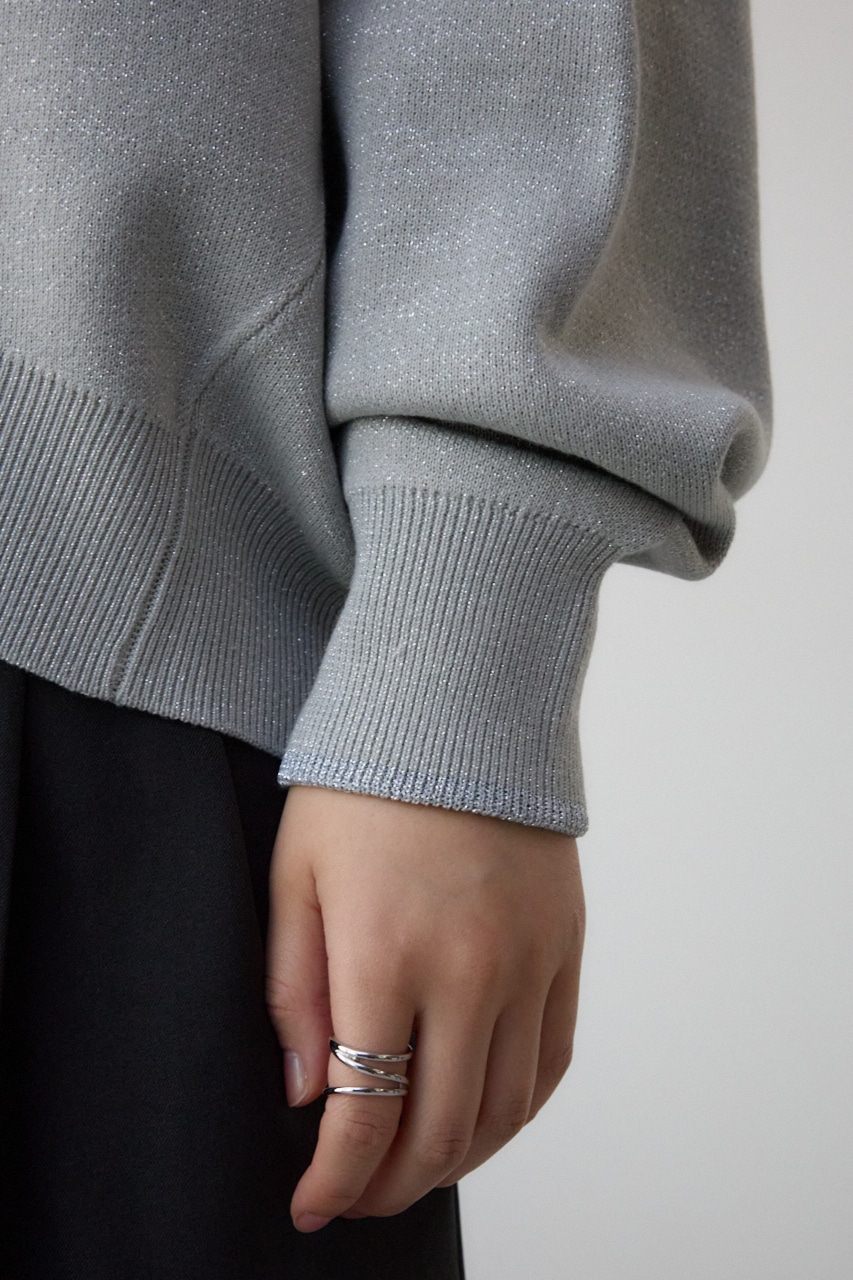 スウェットライクジャガードニット GRY FREE