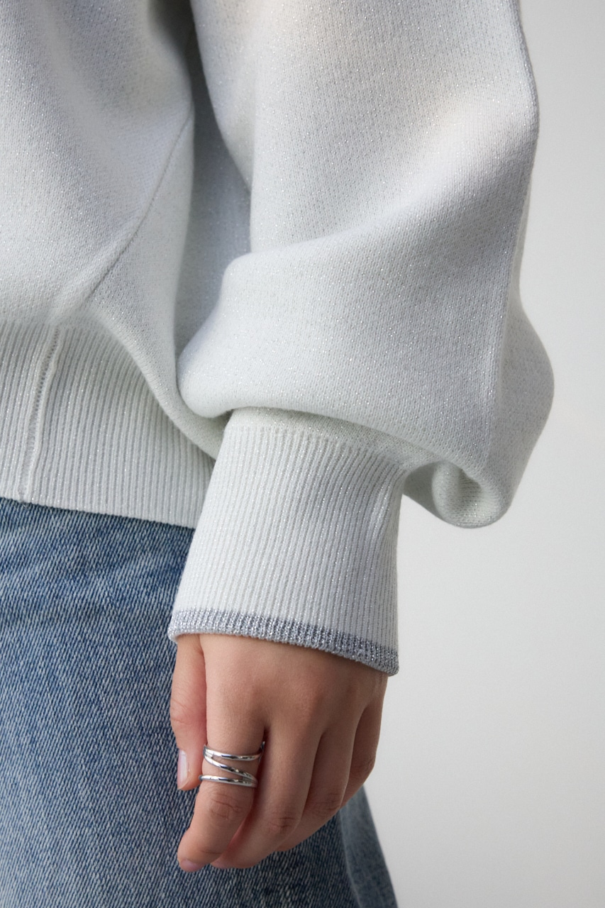 スウェットライクジャガードニット IVOY FREE