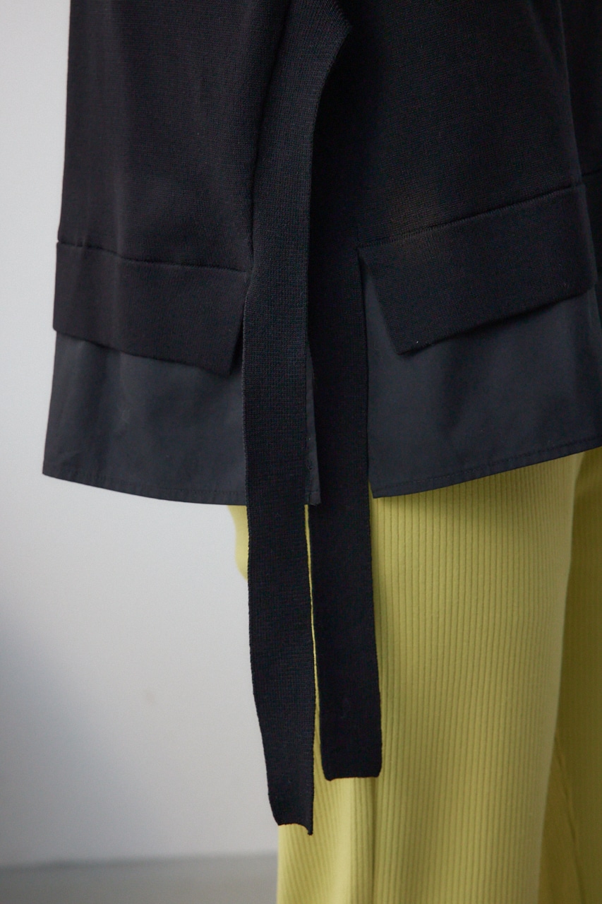 フハクキリカエデザインドルマンニット BLK FREE