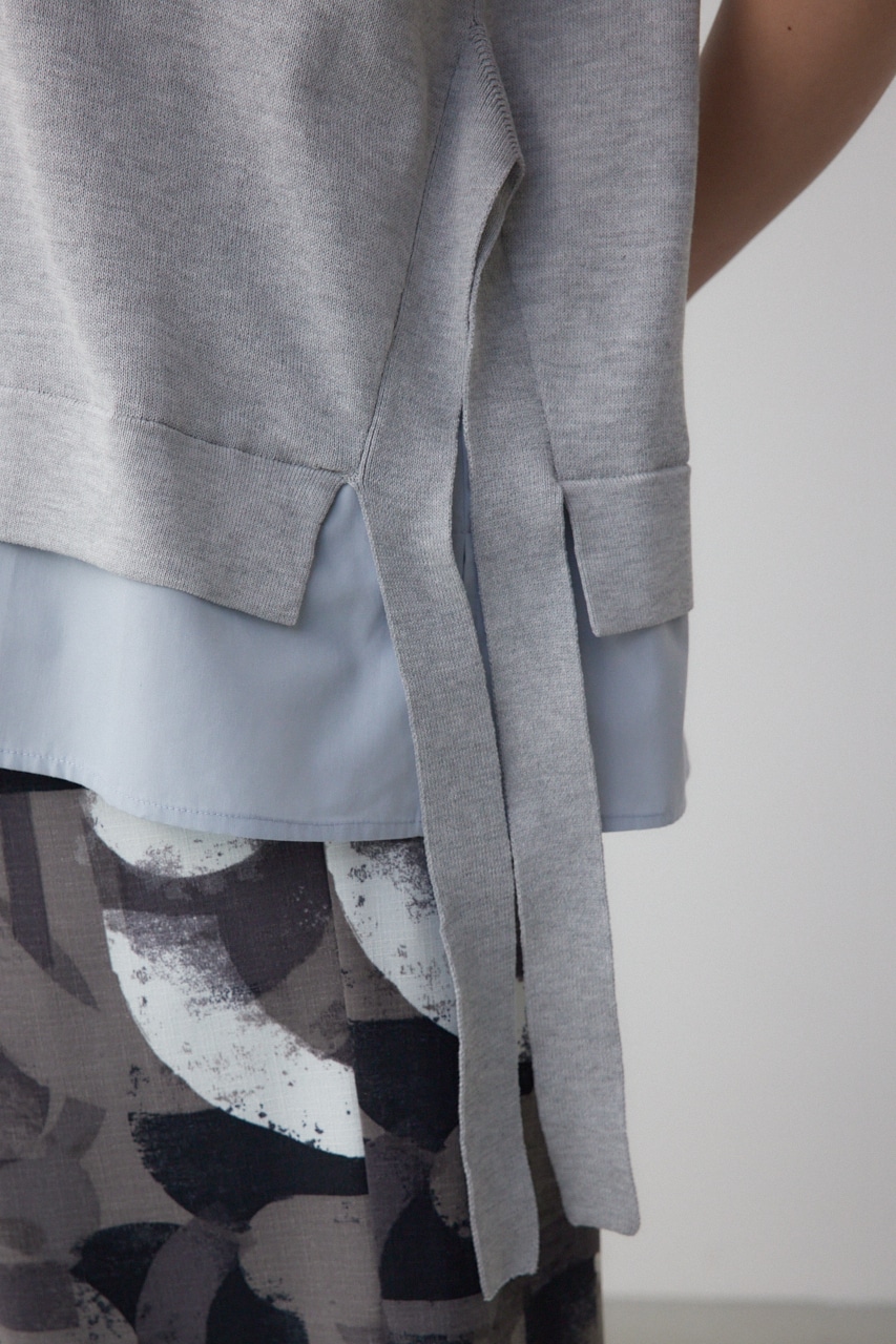 フハクキリカエデザインドルマンニット GRY FREE