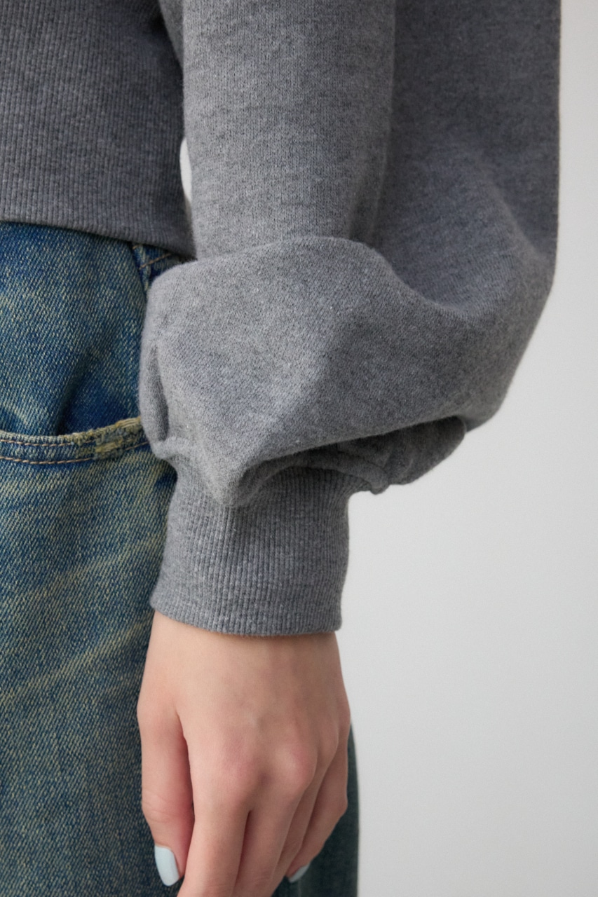 フロントZIPウラケカーディガン C.GRY FREE