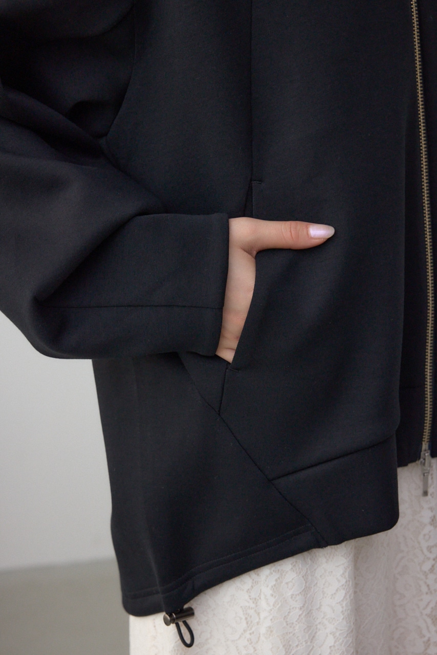 デザインポンチパーカー BLK FREE