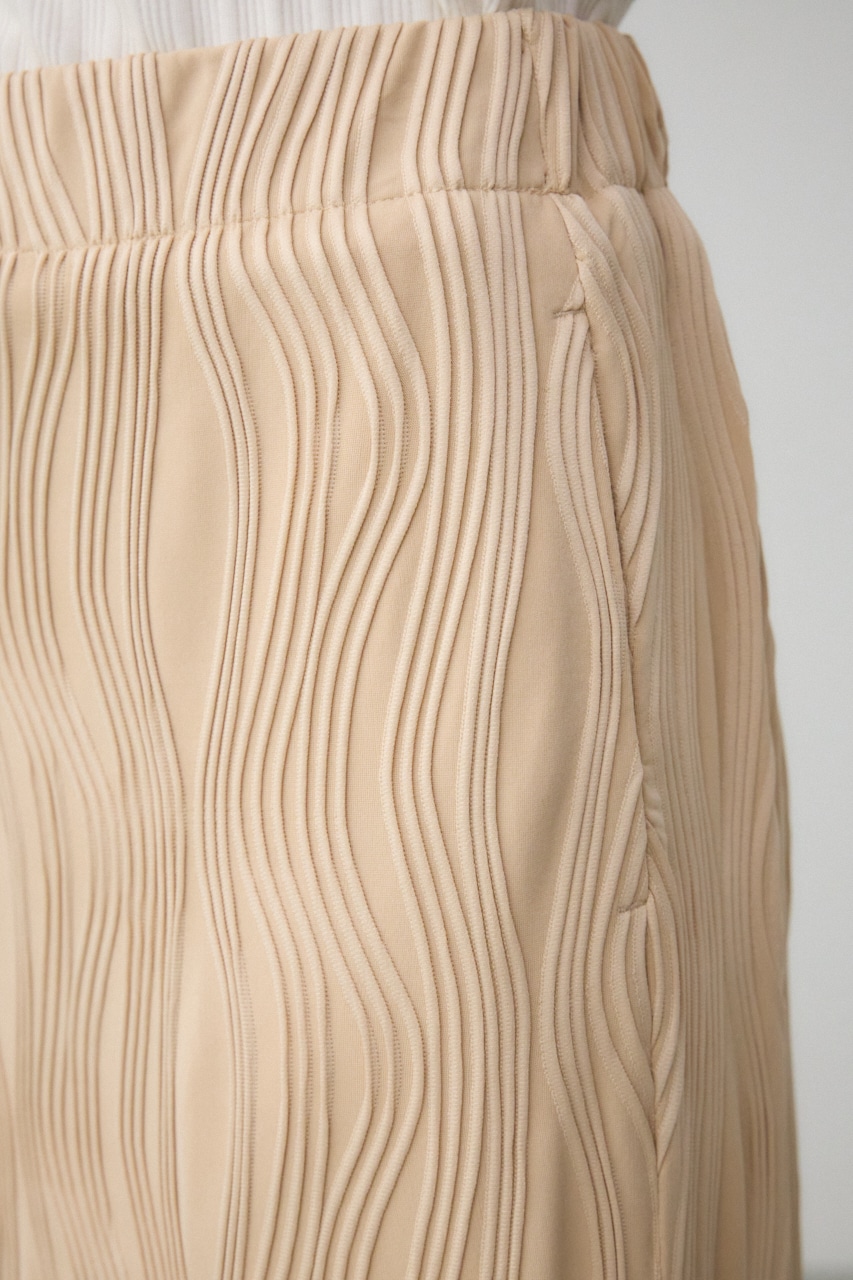 ヘンケイリブカットソータイトスカート L/BEG FREE