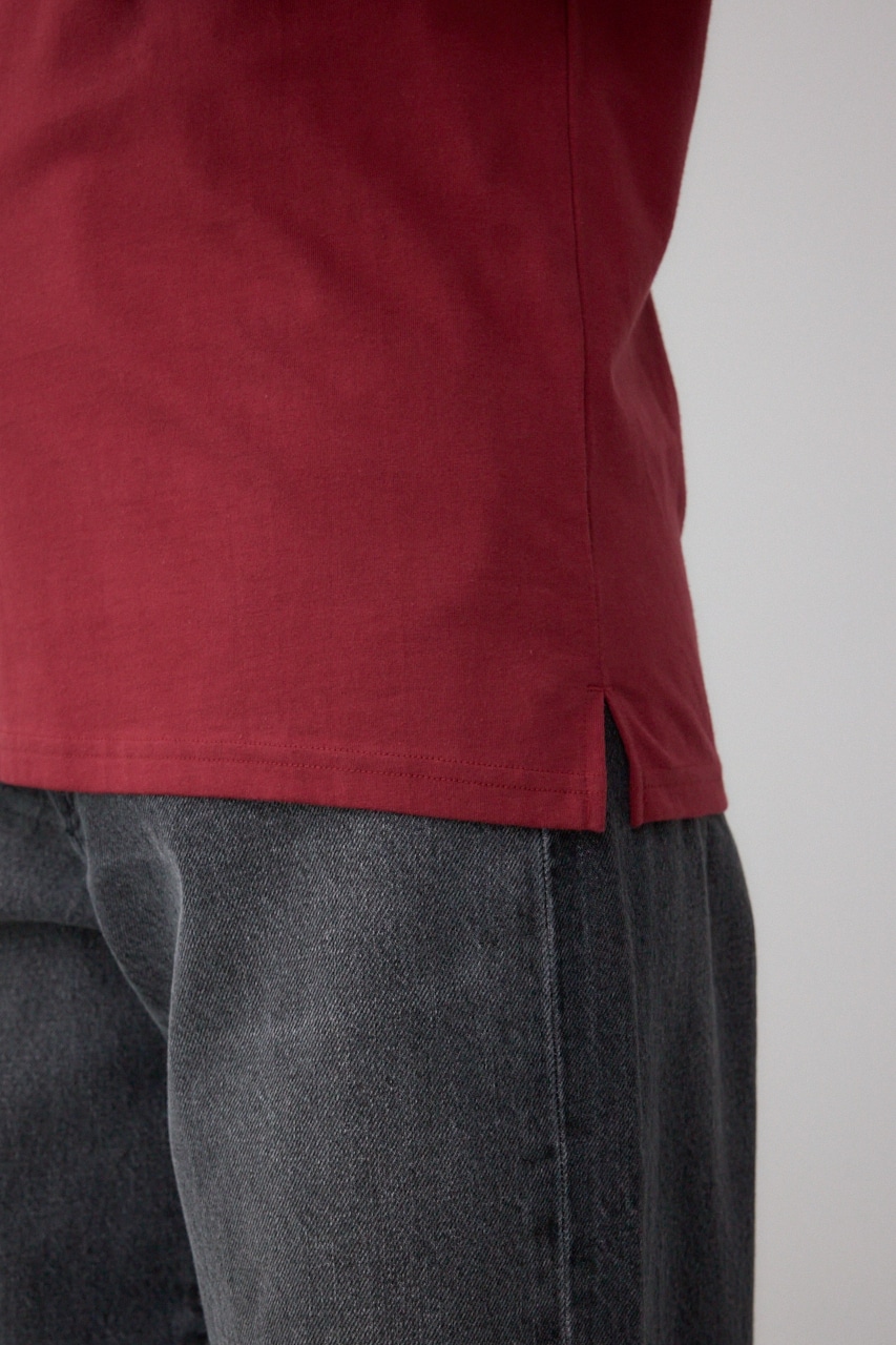 チェストメッセージロゴTシャツ RED M