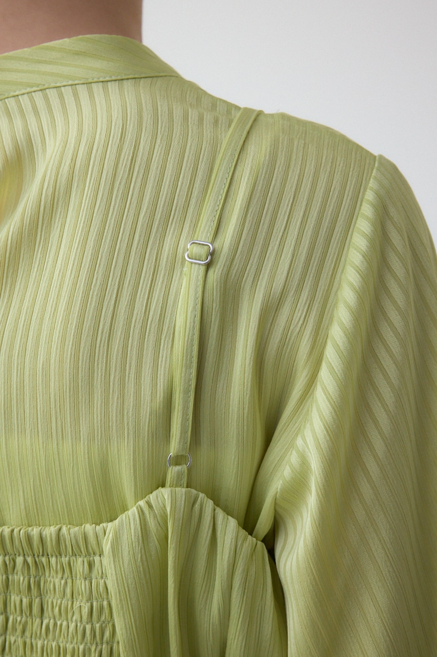 バルーンビスチェレイヤードセットブラウス LIME FREE