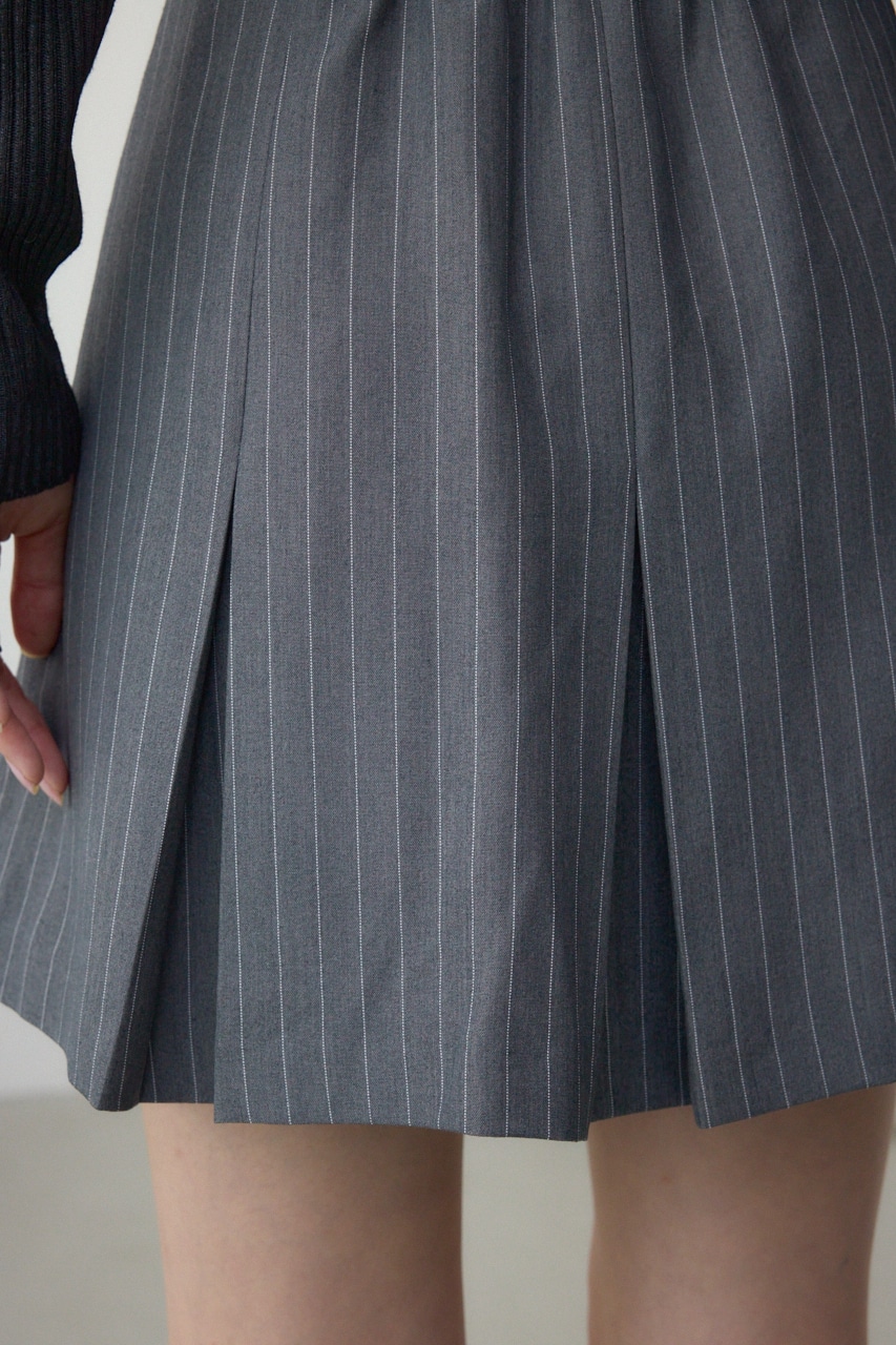 プリーツミニスカートパンツ 柄GRY FREE