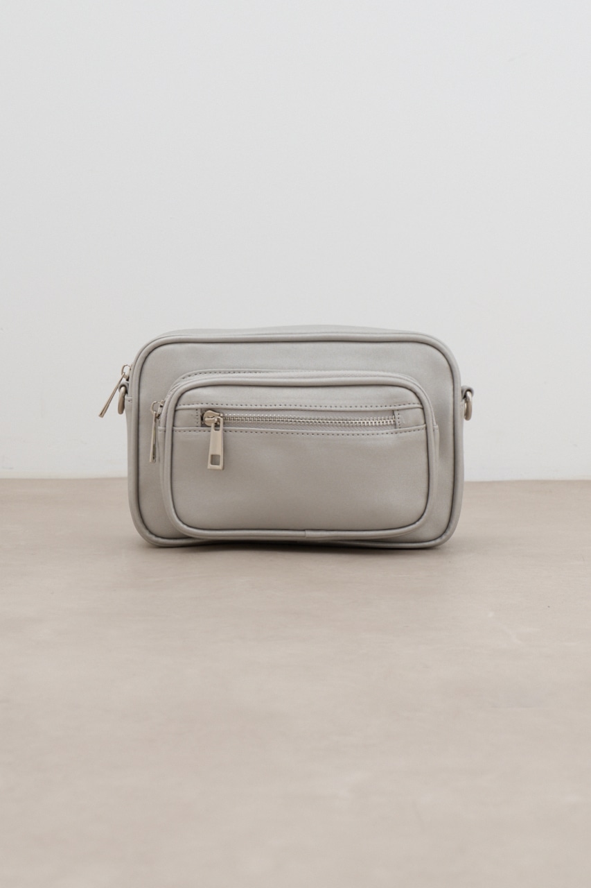 アウトポケットスクエアショルダーバッグ SLV FREE