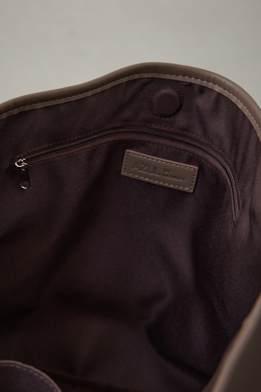 ナローベルトデザイントートバッグ BRN FREE