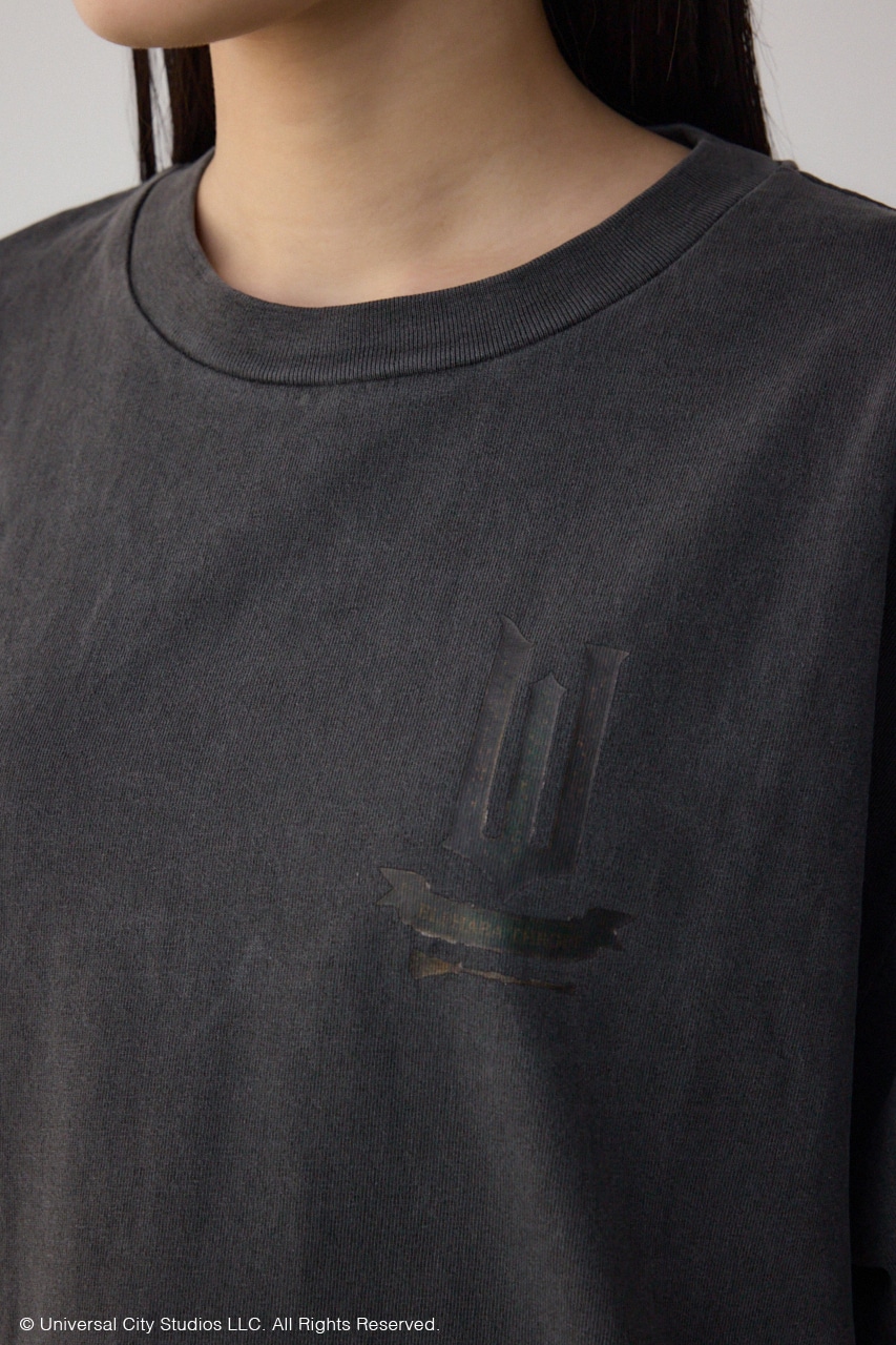 【WICKED×AZUL】ピグメントバックロゴT BLK M