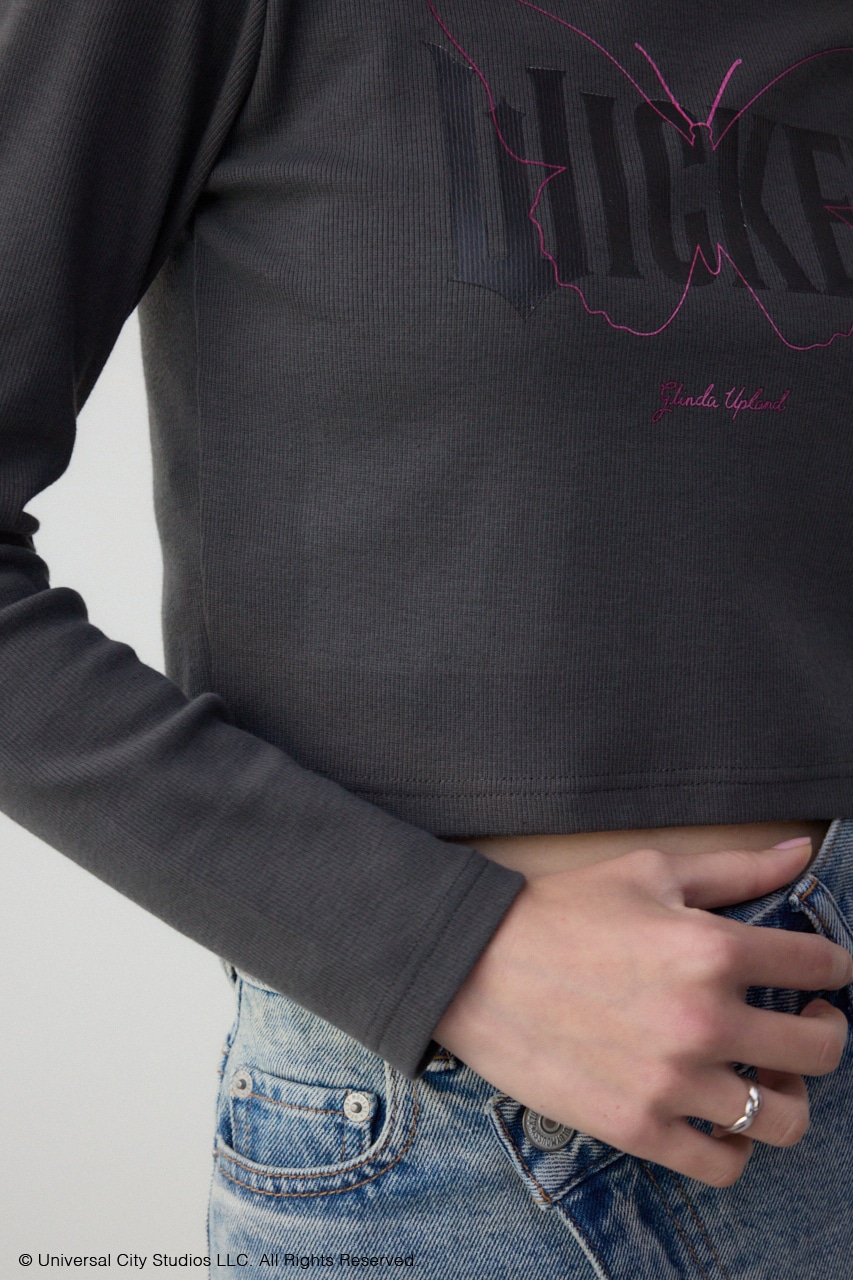 【WICKED×AZUL】ロゴリブショートトップス C.GRY FREE