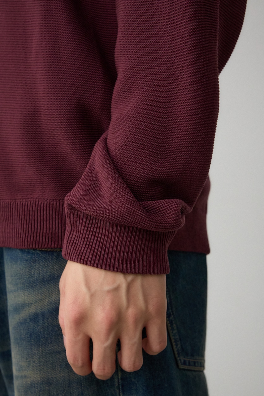 ベーシックガーターニット BRD L