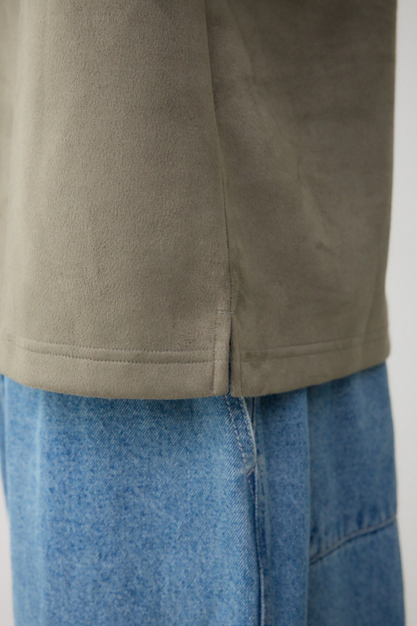 フェイクスウェード切替トップス L/KHA FREE