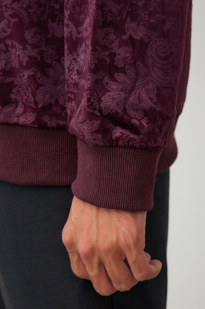 フェイクスウェードエンボスプルオーバー 柄BRD FREE