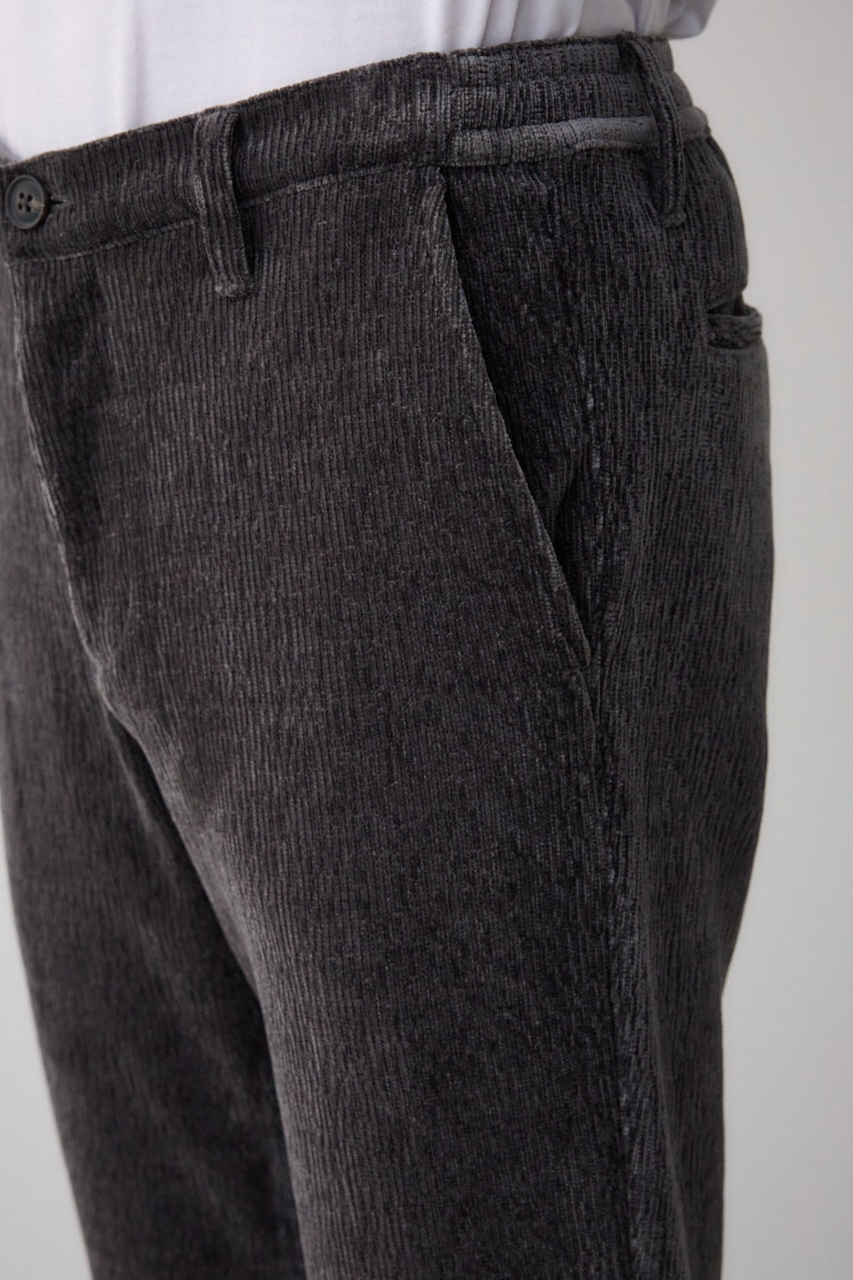 ベロアコーデュロイステイサムパンツ GRY M
