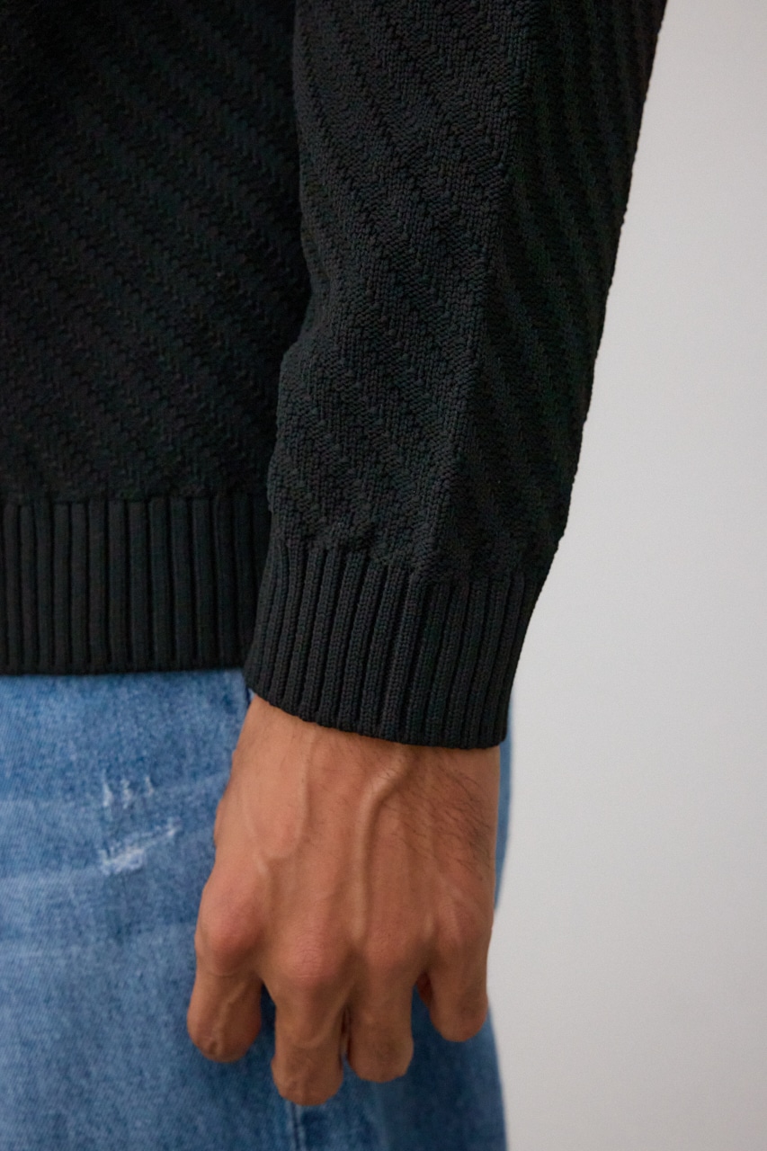 バイヤスセットカーディガン BLK FREE