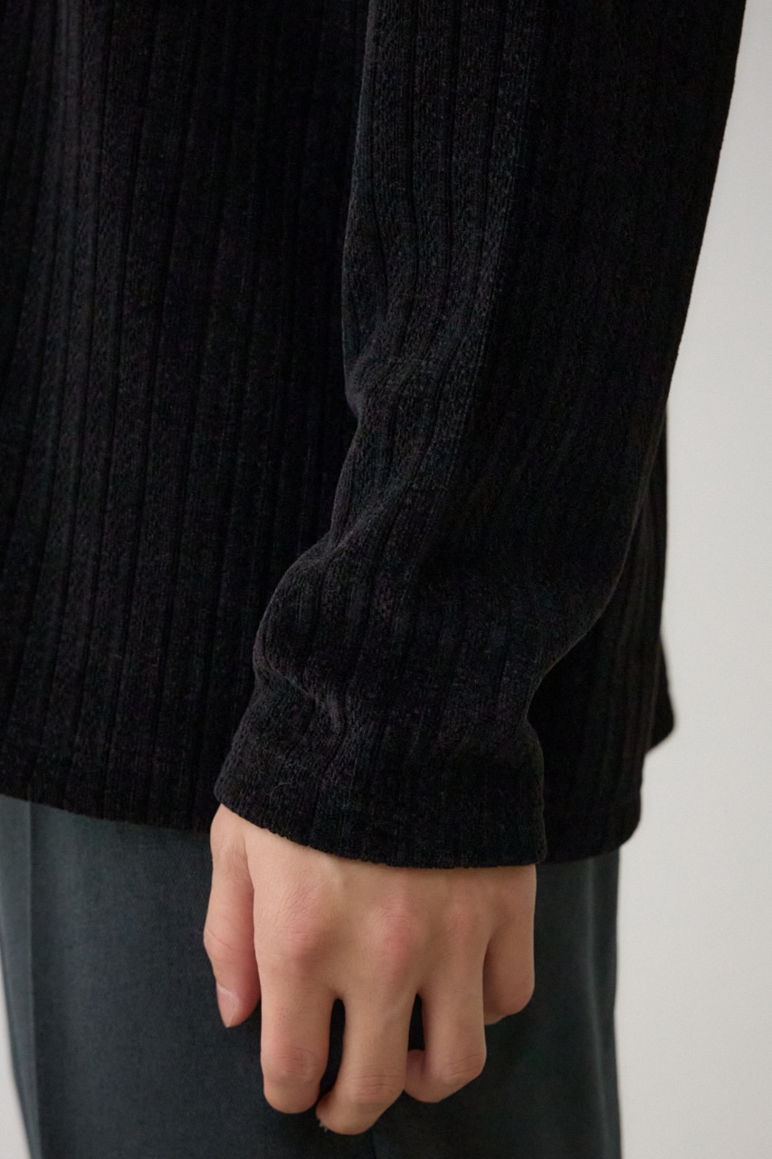 モールジャガードトップス BLK L