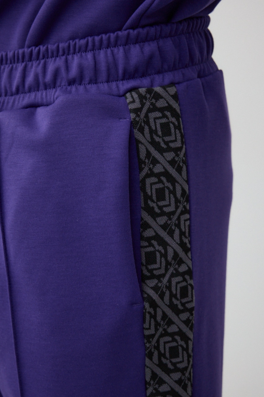 ジャガードラインカットトラウザー D/PUR FREE