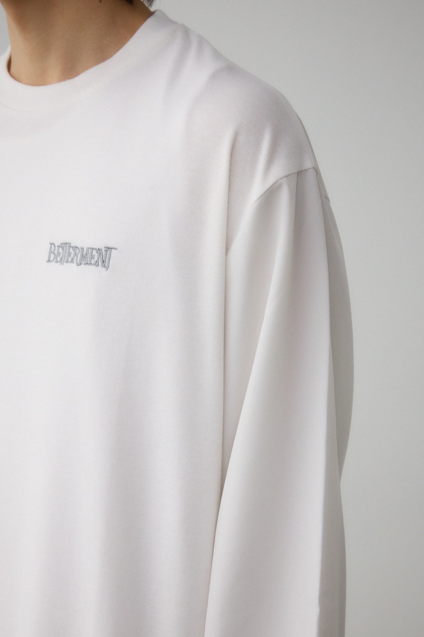 異素材ドッキング刺繍トップス O/WHT FREE