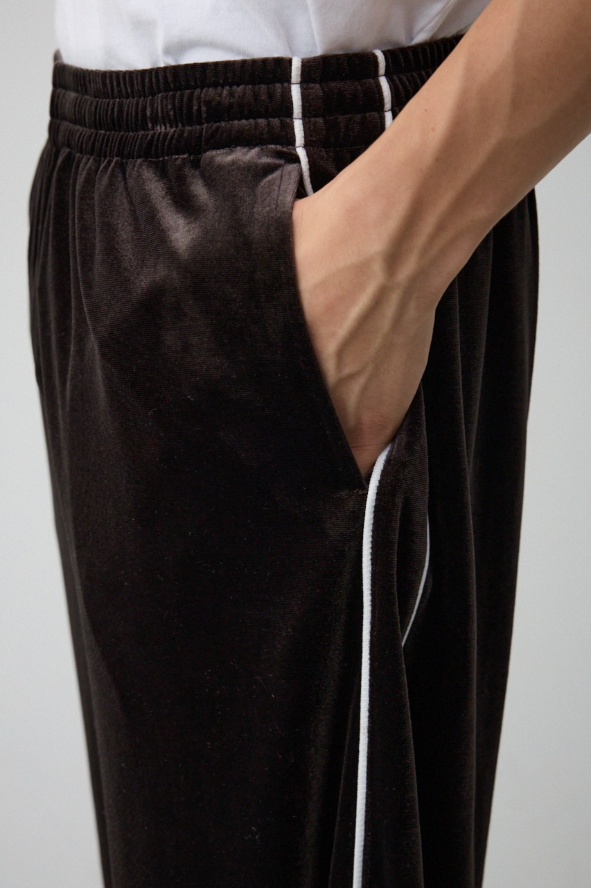 ベロアライントラックパンツ BLK FREE