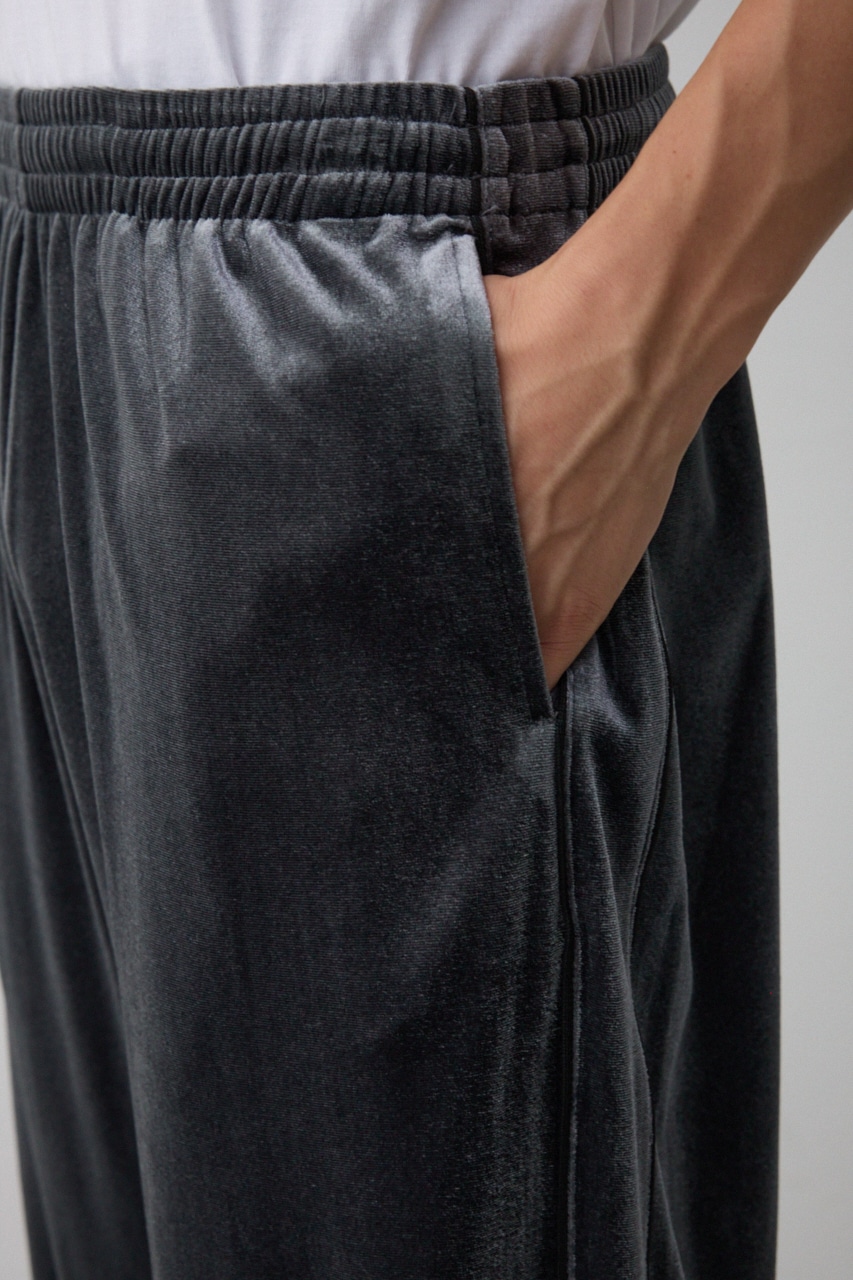 ベロアライントラックパンツ GRY FREE