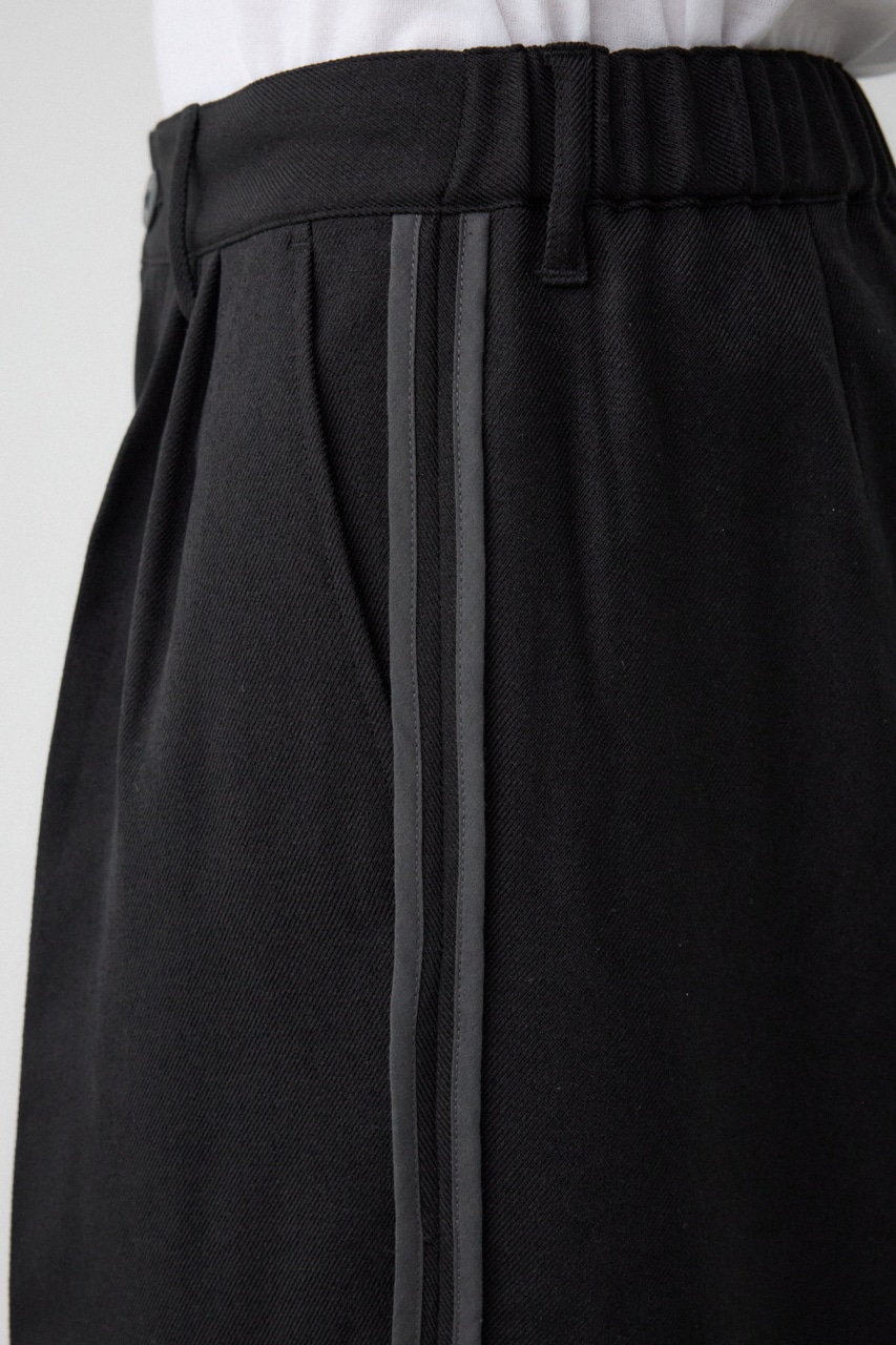 ツータックラインワイドパンツ BLK FREE