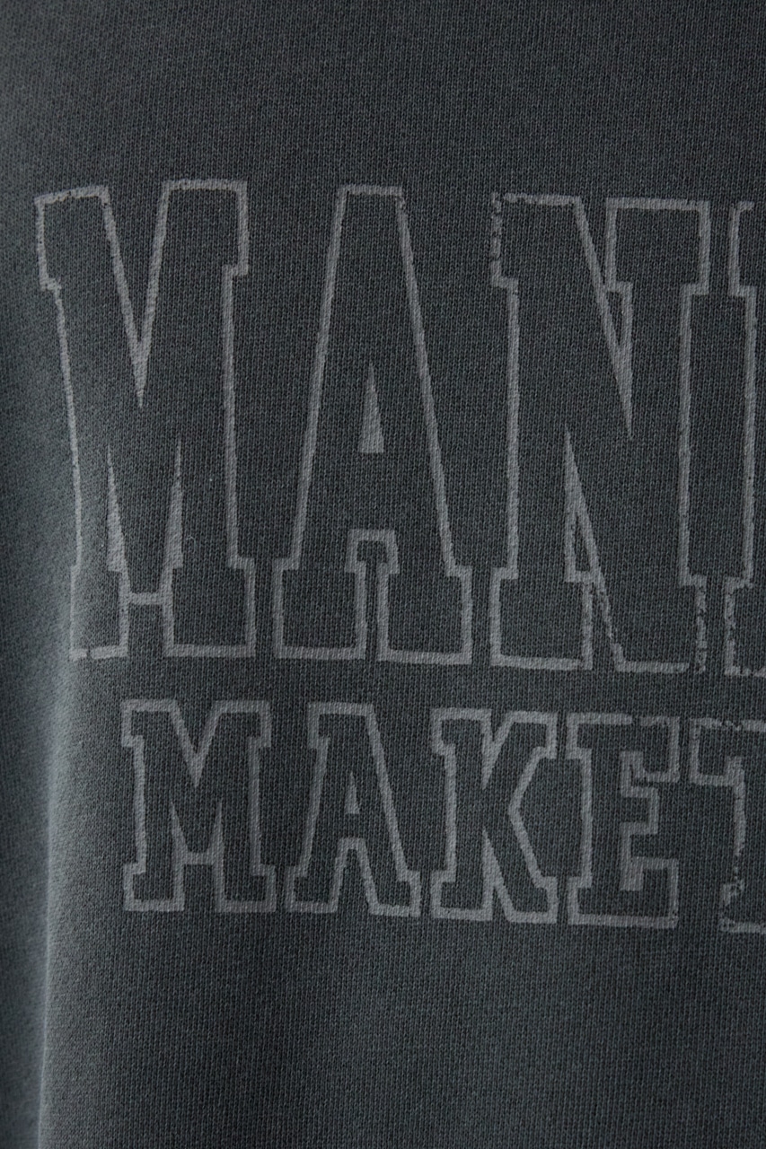 ピグメントクルーネックスウェット L/BLK M