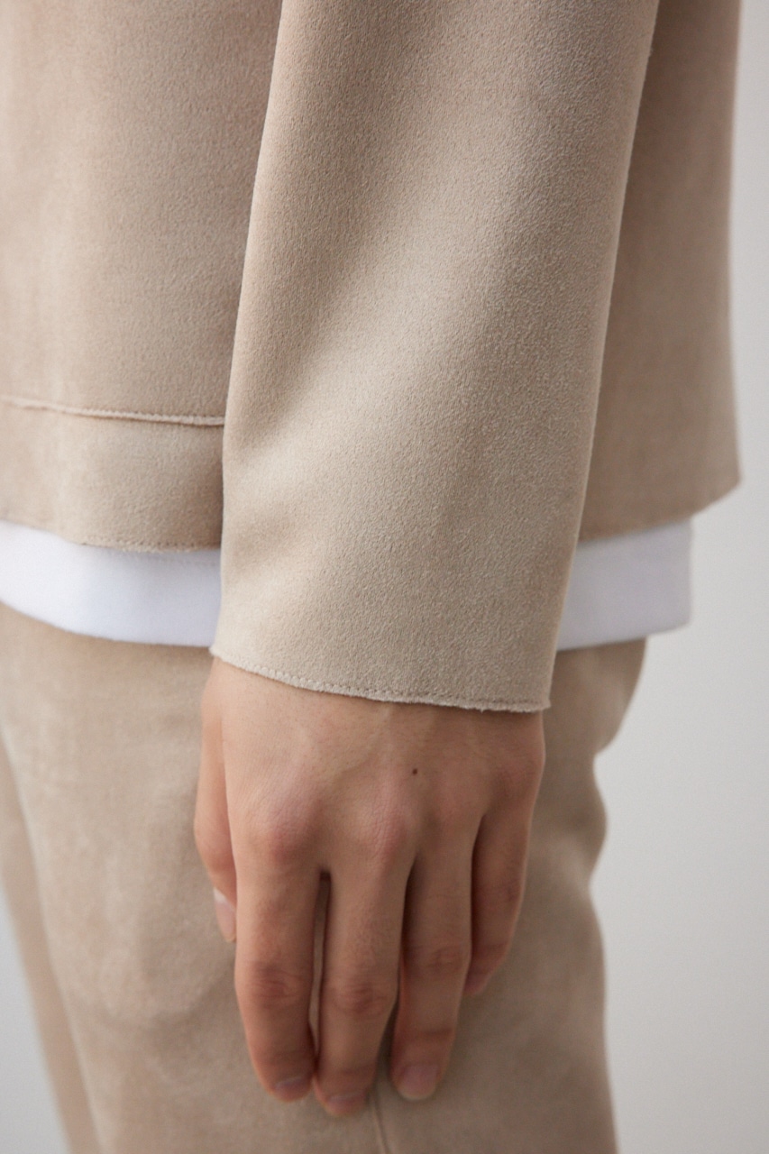 プリマベーラフェイクスウェードトッパー BEG M