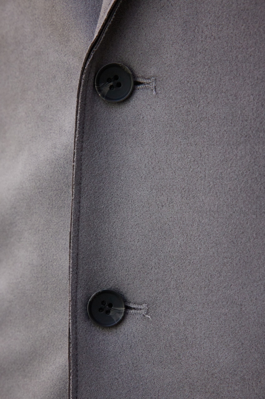 プリマベーラフェイクスウェードジャケット GRY M