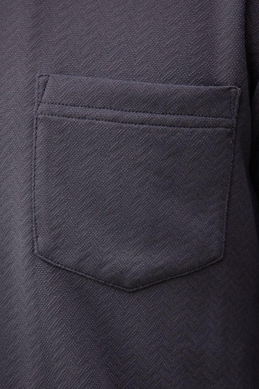 スリムストレッチタイトシャツ L/BLK M